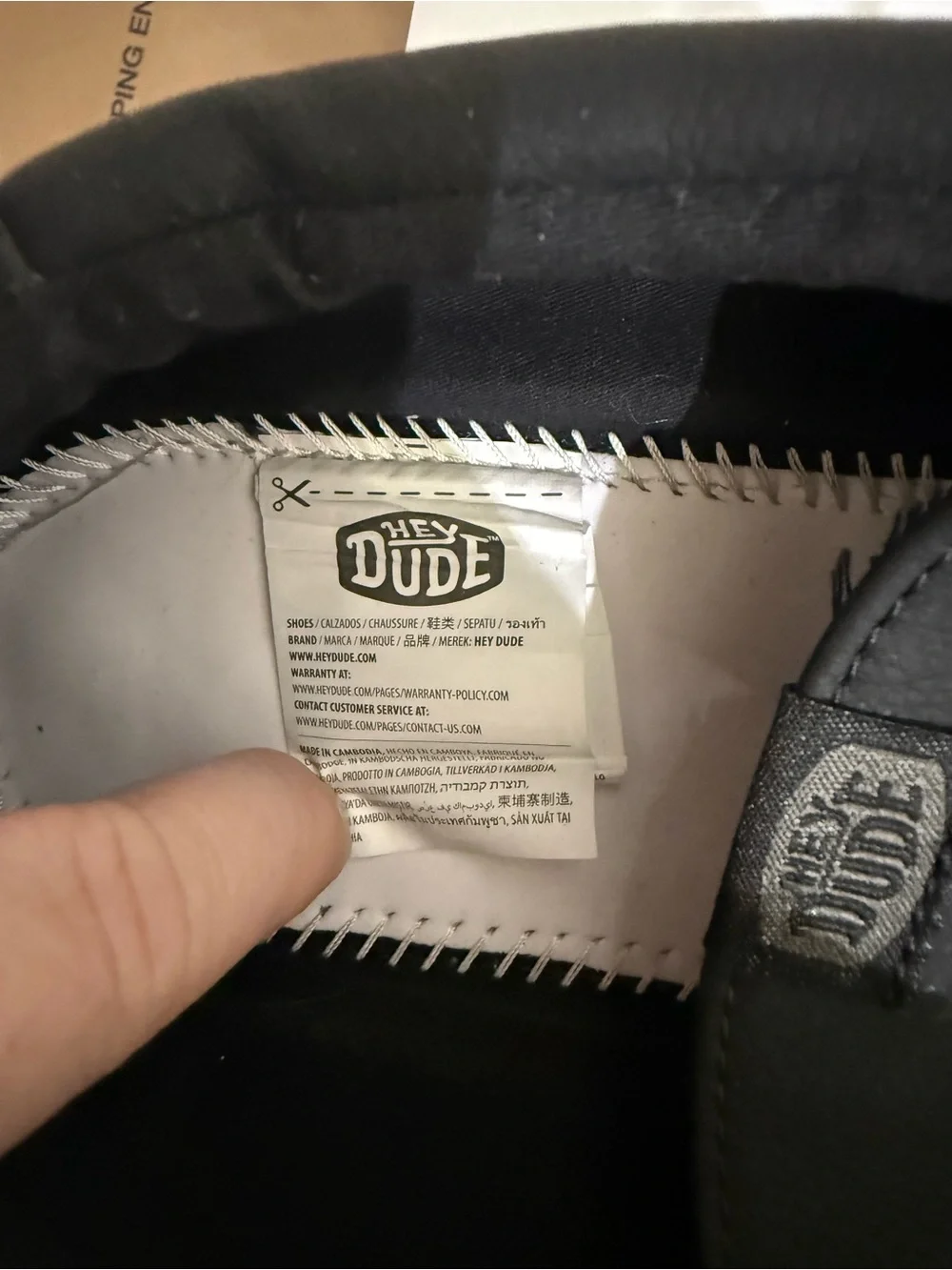 Hey Dude Black Casual Slip-On Loafers